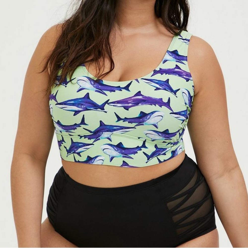 **ISO** Torrid Shark Swim Top